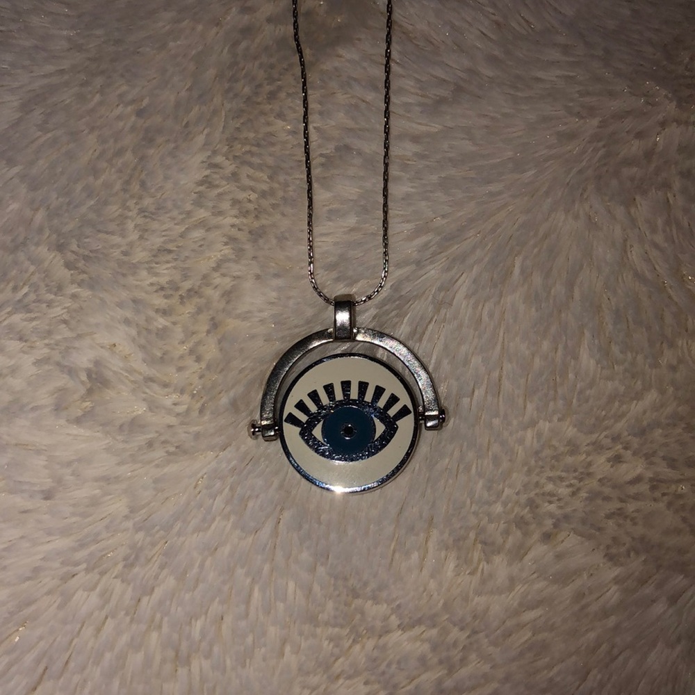 Alex and Ani adjustable evil eye necklace